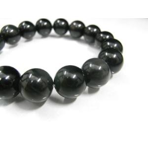 レインボーオブシディアン（黒耀石）ブレスレット12mm玉