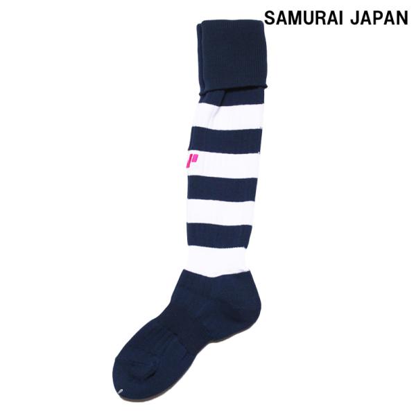 SAMURAI JAPAN/サムライジャパン ワイドボーダーロゴソックス  【SJ0073】