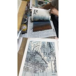 笠松紫浪木版画 sk15 江戸川今井ー Shi...の詳細画像3