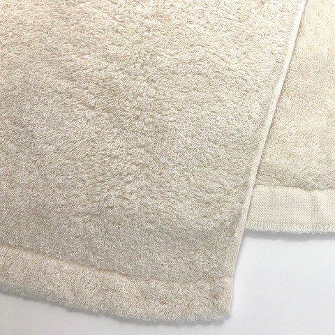 消臭・抗菌・速吸フェイスタオル（今治タオル）＜アイボリー＞ -34cm×80cm-