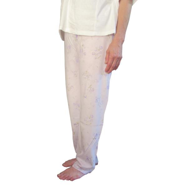 和歌山で作っています。 綿100% 優しい淡い色相のパンツ、薄手のニット素材でオールシーズン部屋着と...