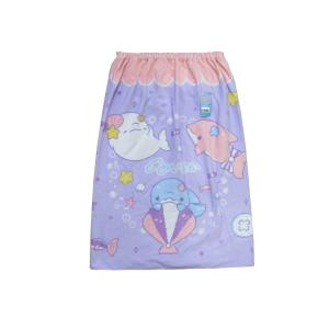 女の子 人気の かわいい キャラクター マキL みいるか たからもの ラップ タオル 巻き タオル プール タオル 海水浴 お風呂におすすめ ボタンの位置で大きさ