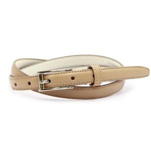 本革レディースベルト（15mm幅）（A-モカ）