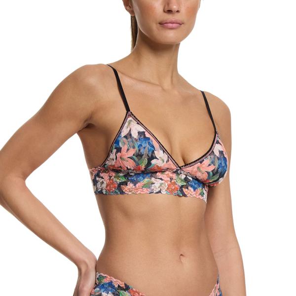 プリンテッド シグニチャー レース パッド ブラジャー (ワンダラス)