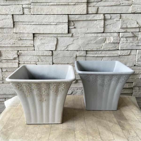 L【軽量プランター】ゴシックスクエア　W24cm  選べる4色