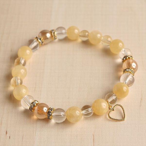 【金運上昇★とっても可愛いイエローカラー♪】ゴールデンオーラｘイエローカルサイトｘシトリンコンビブレ...