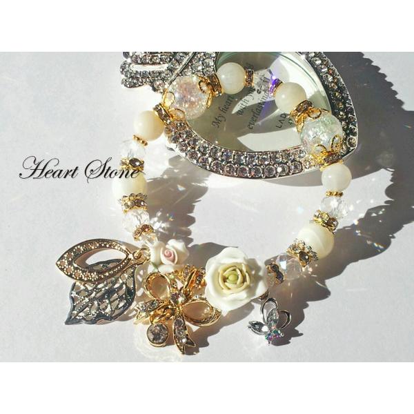 キラじゃら姫系ローズブレス★WhiteRose Princess