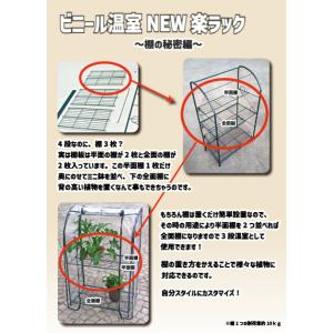 【送料無料】ビニール温室 NEW楽ラックHS-40の詳細画像5