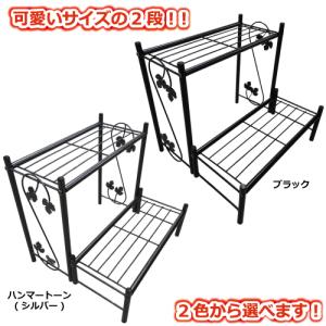 【送料無料】シンプルフラワースタンド 2段PS...の詳細画像2
