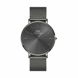 【正規取扱店】Daniel Wellington / ダニエルウェリントンクラシック 40mm メッシュ グラファイト グレー DW00100630 時計 腕時計 メンズ