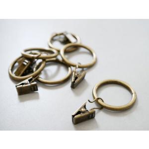 カーテンクリップ 6p  アンティークゴールド