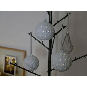 LEDライト POTTERY ボール オーナメント レース 3pcs
