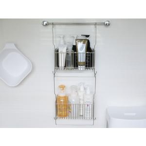 連結もできる引っかけお風呂バスケット 2個組