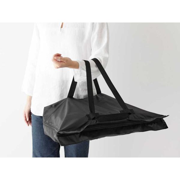 【tower/タワー】洗える持ち帰り寿司・ピザが入るレジかごかばん ブラック