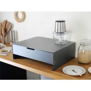 スチール製キッチンラック L ダークグレー