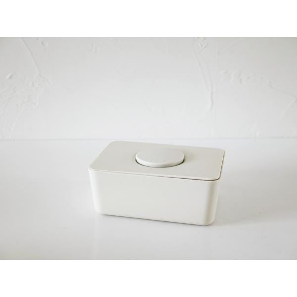 【sarasa design/サラサデザイン】b2c ウェットティッシュホルダー シリコン蓋 ホワイ...