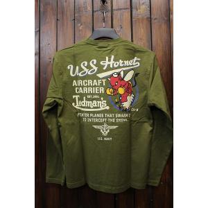 TEDCOMPANY　TEDMAN（テッドマン）　TDLS-313　ロングスリーブ 長袖Tシャツ　U.S. NANY　カーキ