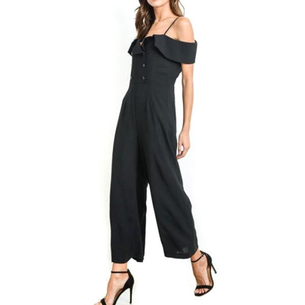 【SALE】再値下  ストラップ付きオフショルダーオールインワン【LA直輸入★インポート】 -ls-...