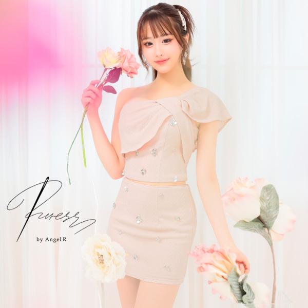 PURESS[ピュアレス]"スパークルリボン ワンショルダー マイクロミニ" ビックリボン/ワンショ...