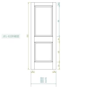 【ドア単体】レッドオーク木製室内ドア 巾712...の詳細画像2