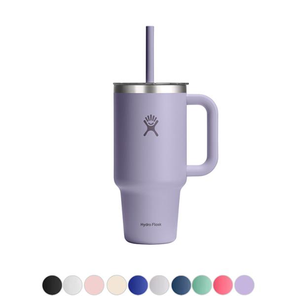 32 oz Travel Tumbler Clear Lid