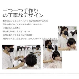 人毛 ミックス 半手植え 医療用 ウィッグ シ...の詳細画像4