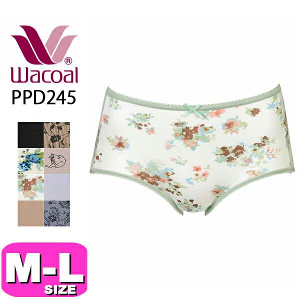 ワコール wacoal ショーツ PPD245 ノーマル スタンダード レギュラー 綿混 すそピタ ...