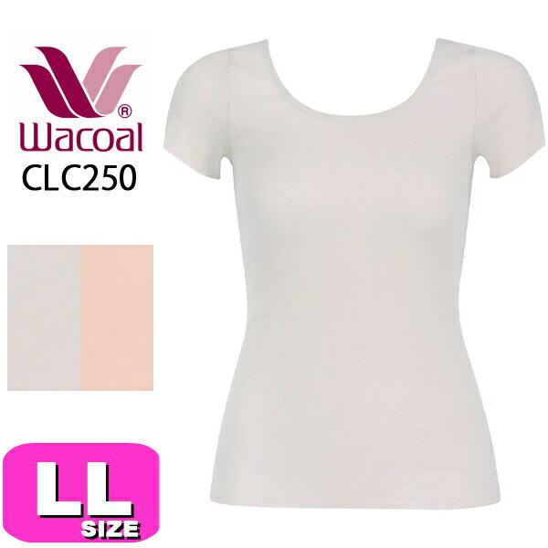 ワコール wacoal CLC250 女性用 レディース インナー トップス 2分袖 Uネック 吸汗...