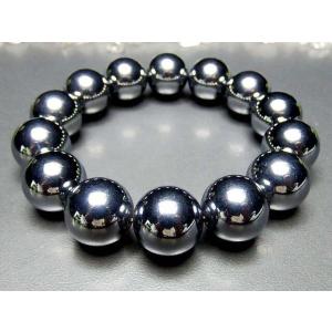 AAA高純度テラヘルツ鉱石16mmブレスレット...の詳細画像1