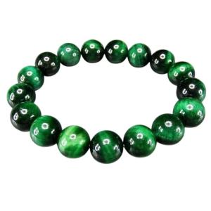 AAAグリーンタイガーアイ約12mm天然石ブレスレット数珠