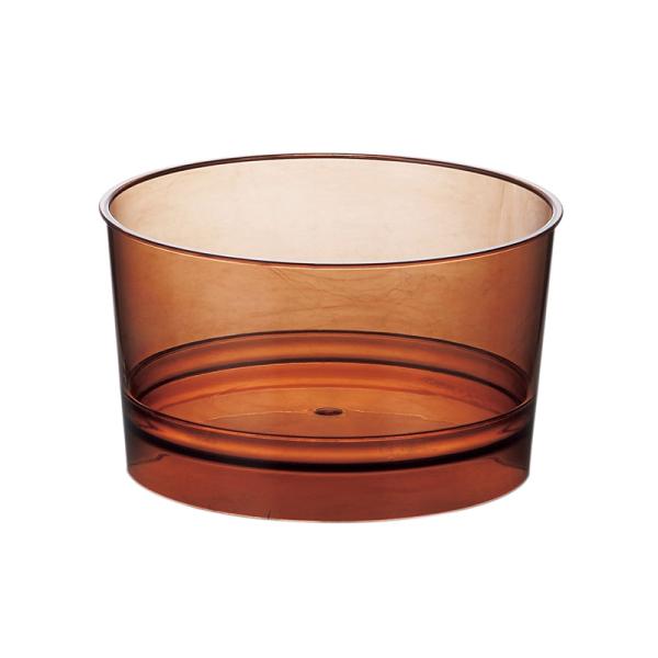 デザートカップ IK80φ150チムニーPS クリアブラウン（20個入）