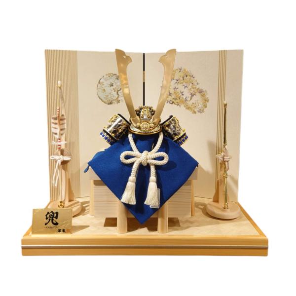 【五月人形】8号 摩天楼 青段威 彫金 兜飾り | 翠鳳作
