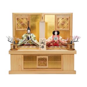 【雛人形】京十番 平安 桃山花鳥縦縞文様 親王揃...の商品画像