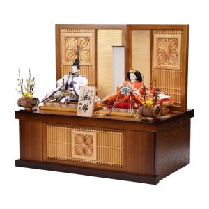 【雛人形】京十番 高雄 立涌に浮線綾文様 親王...の詳細画像2