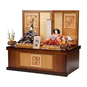 【雛人形】京十番 平安 唐織花丸文様 親王揃い...の詳細画像2