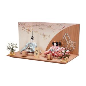 【雛人形】京十一番 高雄 雲立涌文様(浅葱) ...の詳細画像2