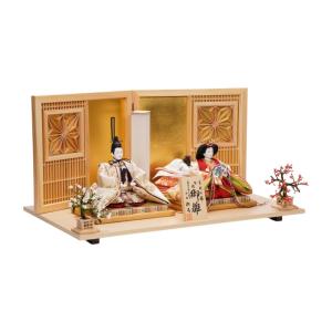 【雛人形】京十番 平安 円華壱年文様 親王飾り...の詳細画像3