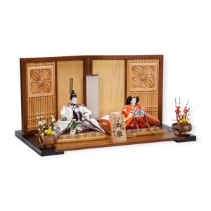 【雛人形】京十番 高雄 立涌に浮線綾文様 親王...の詳細画像3