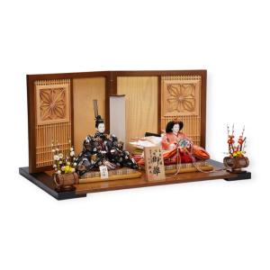 【雛人形】京十番 平安 唐織花丸文様 親王飾り...の詳細画像3