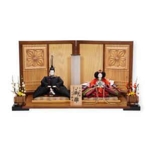 【雛人形】京十番 平安 黒袍 親王飾り〈小出松寿作〉[253-119]