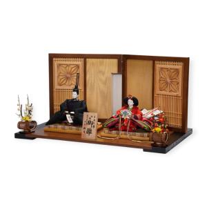 【雛人形】京十番 平安 黒袍 親王飾り〈小出松...の詳細画像2