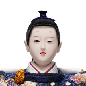 【雛人形】十番 梅刺繍(紺・赤) 五人揃い三段...の詳細画像5