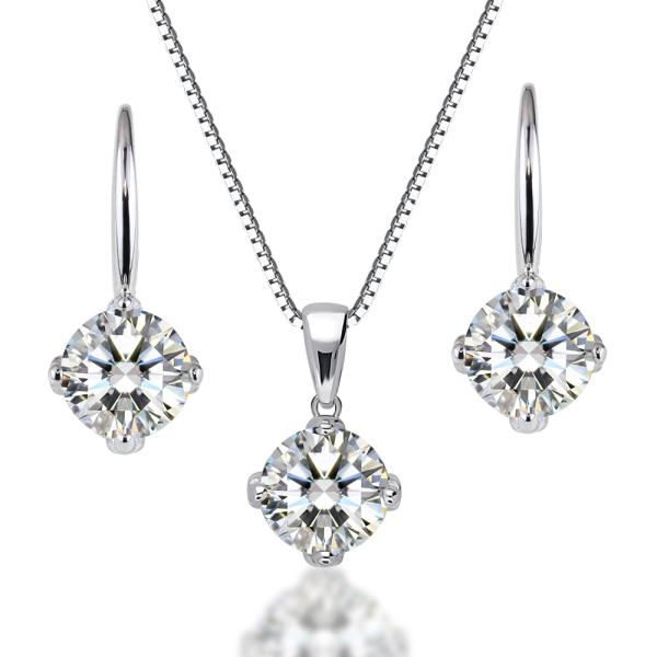 6ct ネックレス ＆ ピアスセット