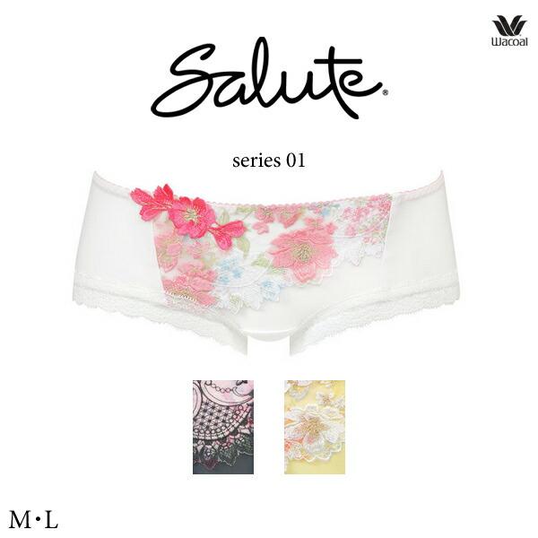 ワコール サルート 01G ショーツ PTJ501 M・L ボーイレングス ヒップハング