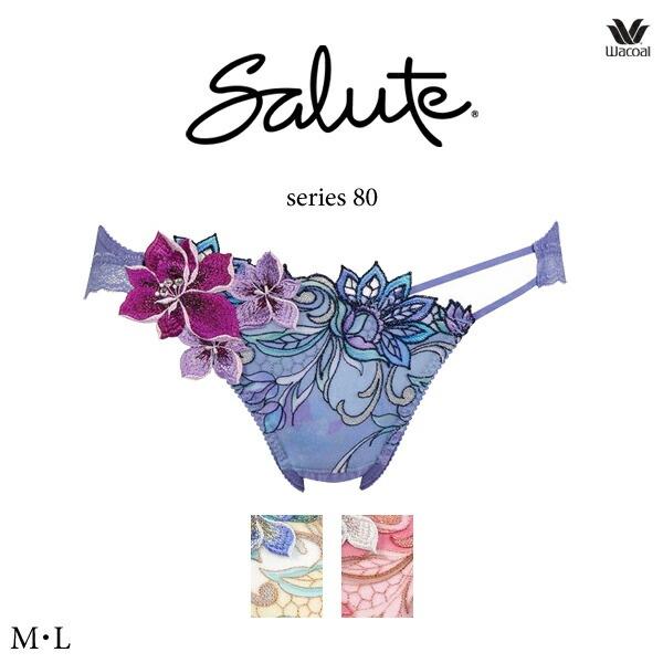 ワコール サルート 80G ショーツ PTJ780 M・L ハイレッグ ノーマルタイプ