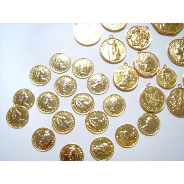 手作りアクセサリー素材 コインのチャーム coin-1