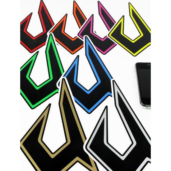 JUSTICE ICON PRO STICKER decai size