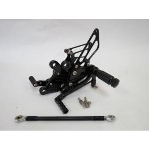 【互換品】ZX6R 2009- バックステップ CNC加工 黒