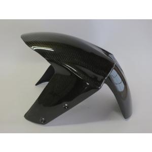【互換品】ZX6R 2005-2008 ZX10R 2004-2007 カーボンフロントフェンダー