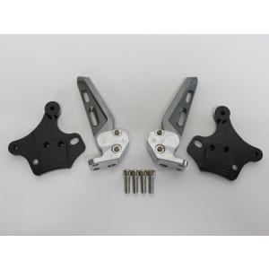 【互換品】yamaha xmax X-MAX XMAX用 可動式　cnc タンデムステップセット 灰